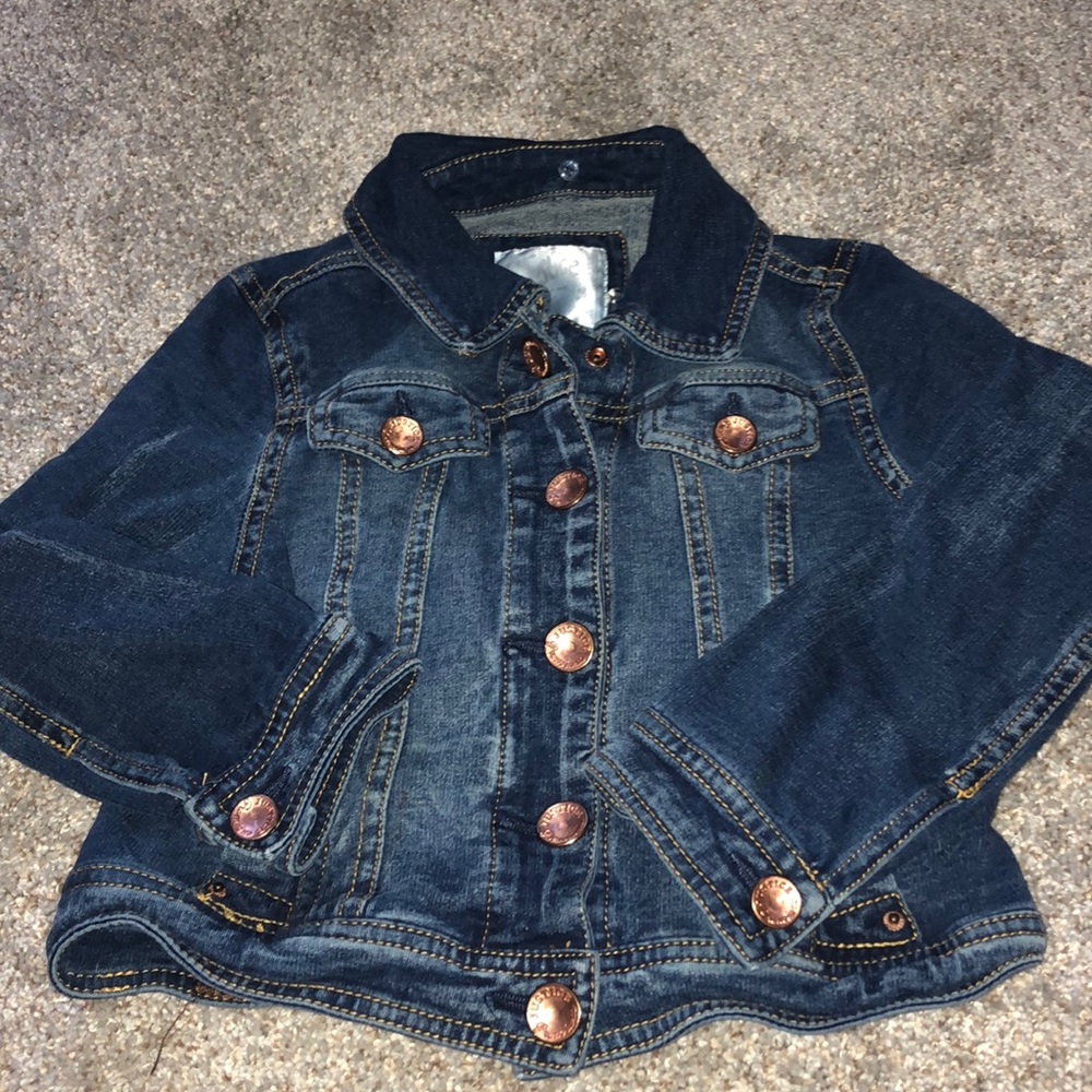 Justice size 5 girls denim jean jacket